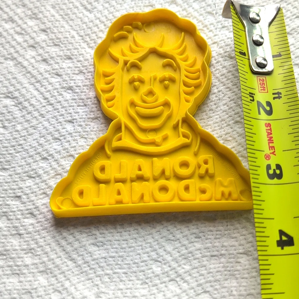Vintage 1980's RONALD MCDONALD Cookie Cutter